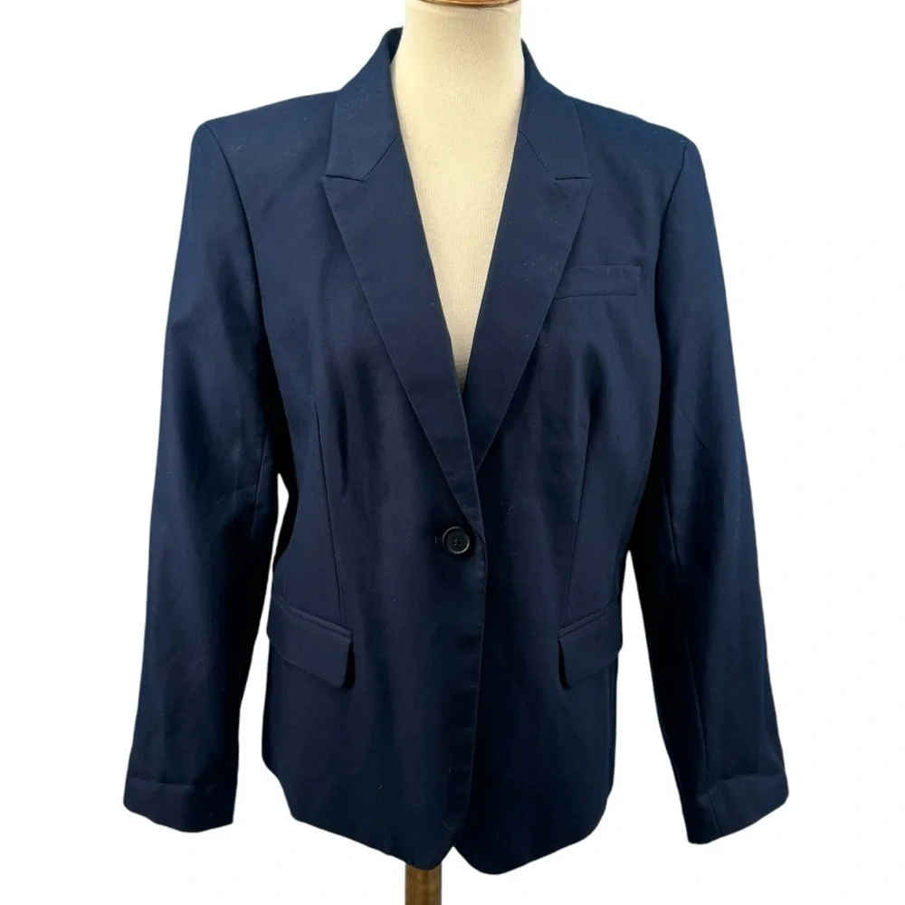 NWT J. Crew Original Schoolboy Black Blazer Size 16